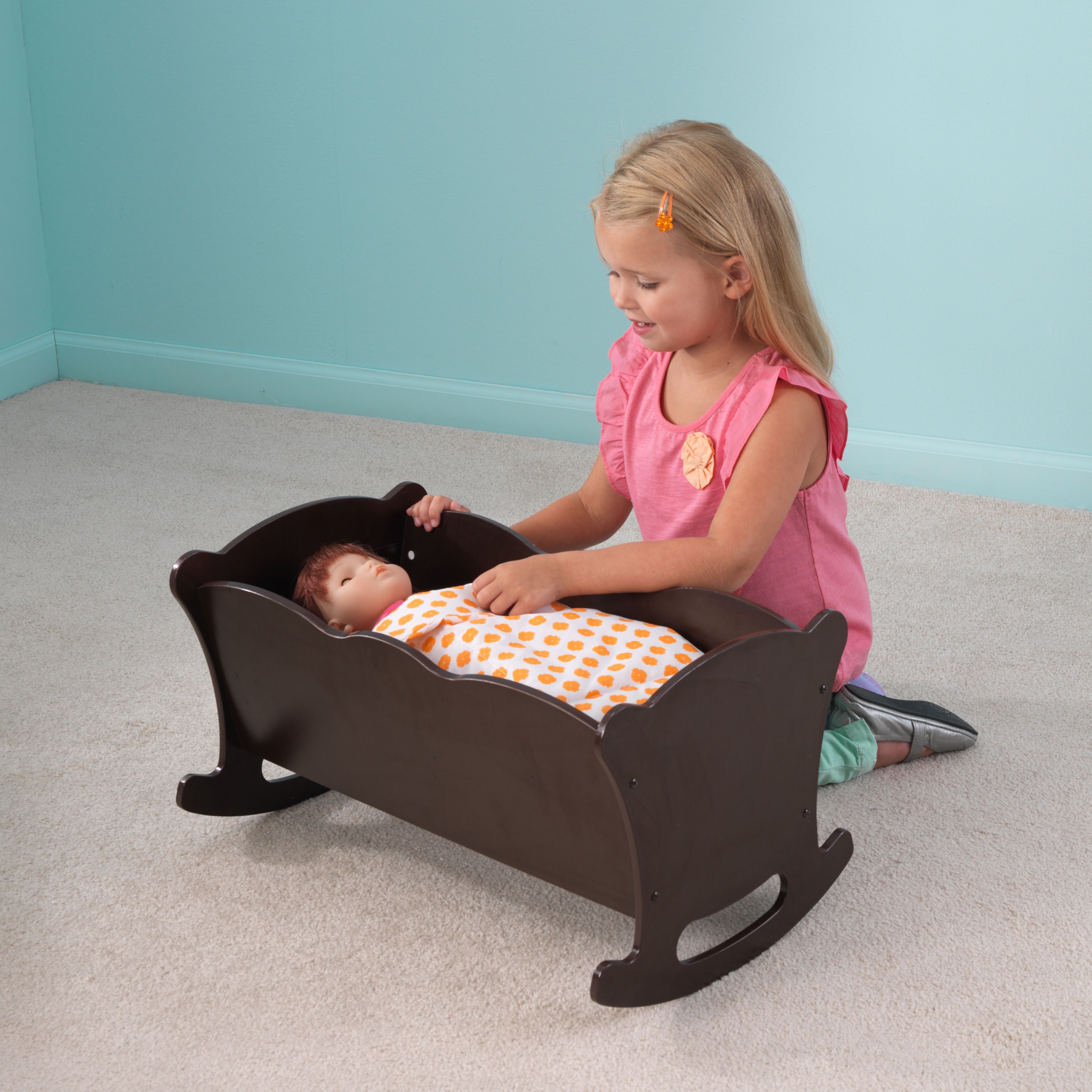 Shop Kidkraft Lil Espresso Doll Cradle Free Shipping Today