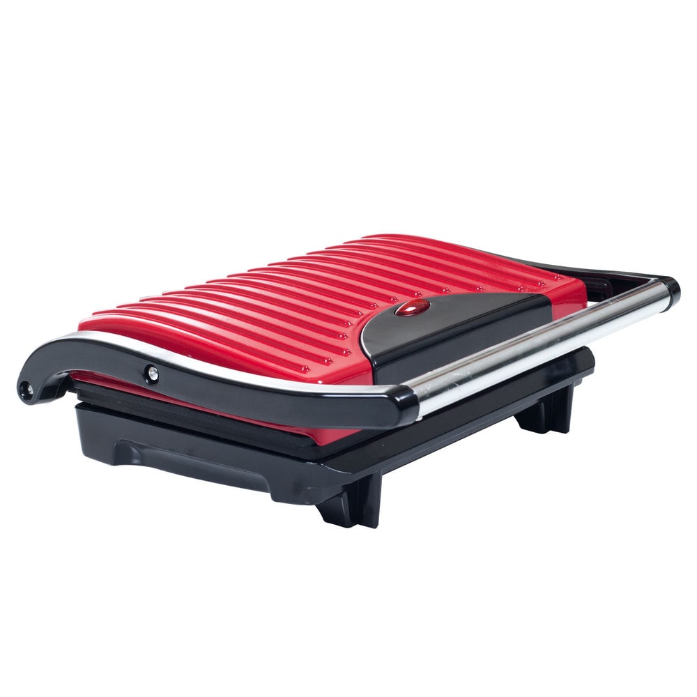 George Foreman 4 Serving Electric Indoor Grill and Panini Press Silver - 12  in x 12 in - On Sale - Bed Bath & Beyond - 30733554
