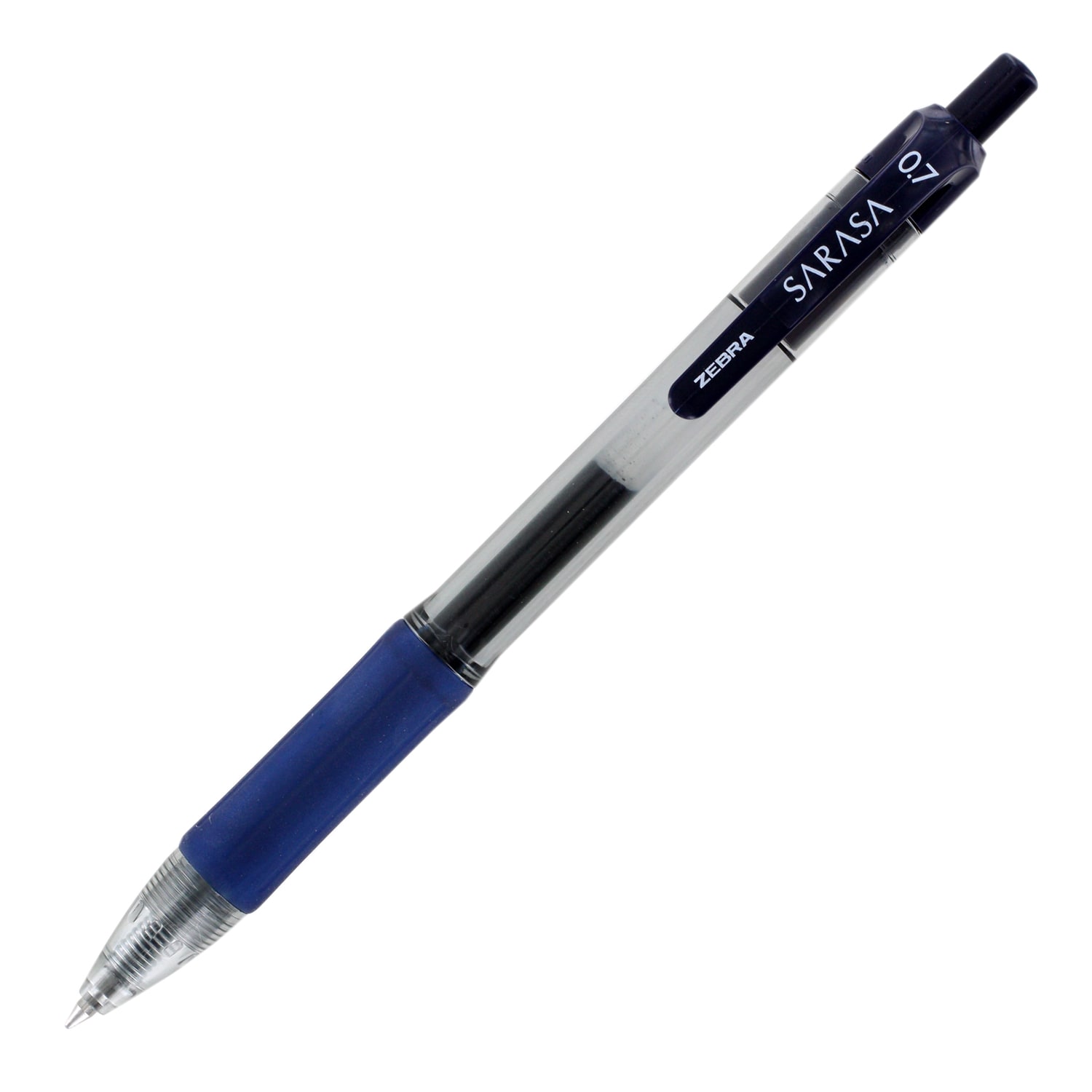 Zebra Sarasa Retractable Gel Ink Pens, Navy Blue Ink, Medium 0.7 mm ...