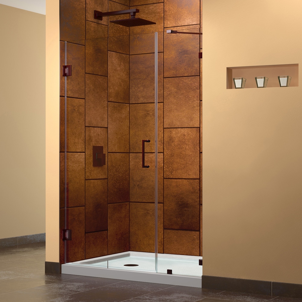 Dreamline Unidoorlux 44 In. W X 72 In. H Frameless Hinged Shower Door