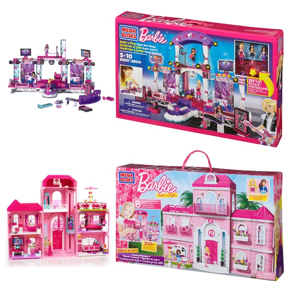 mega bloks barbie mansion