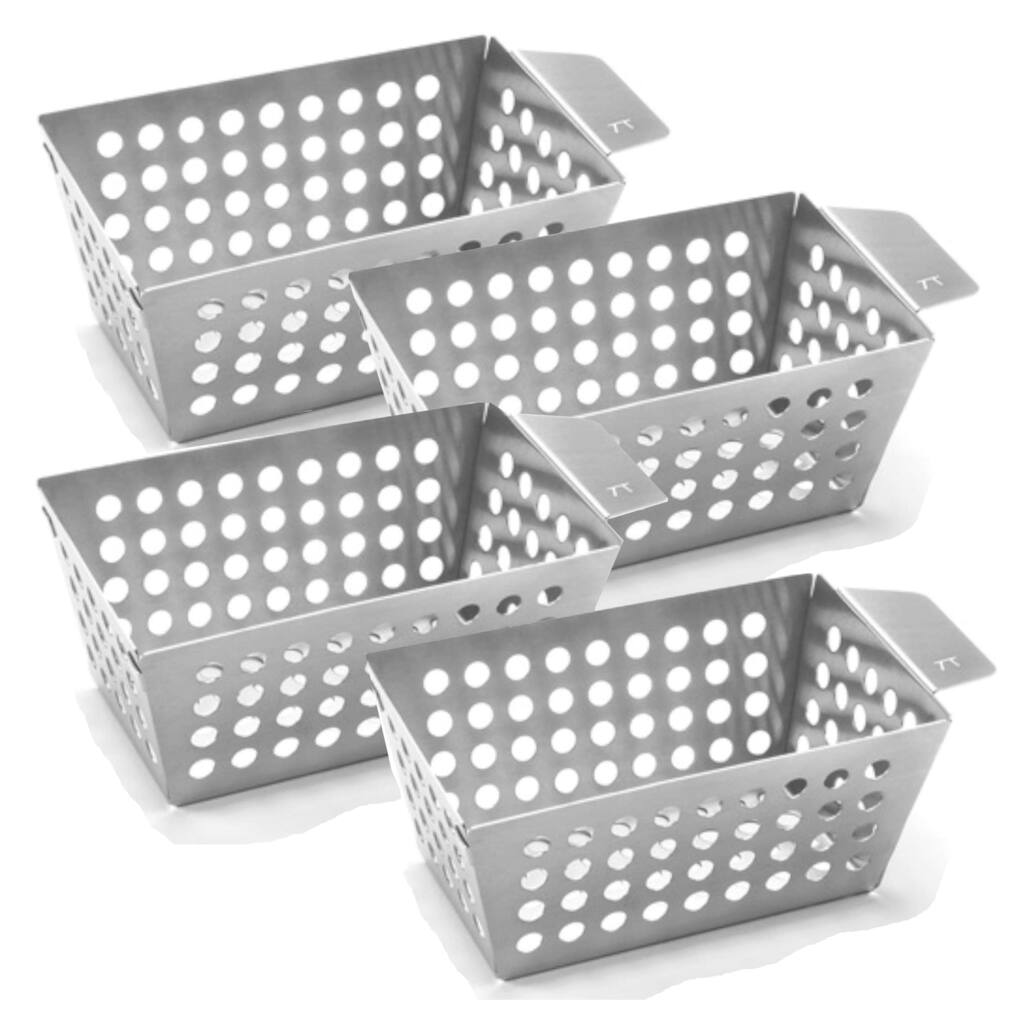 Outset Stainless Steel Side Basket Bundle (Set of 4)