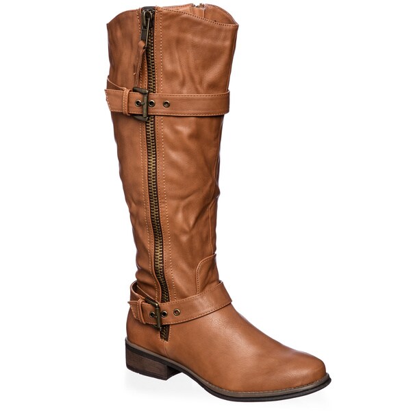 Shop ANNA Women's Riding Knee High Boots - Free Shipping Today ...