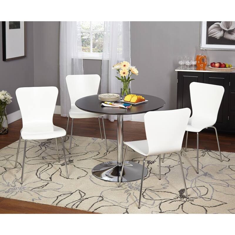 Simple Living Pisa Modern 5pc Dining Set - White