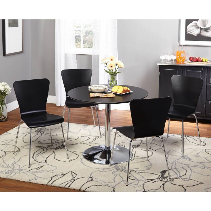 Simple Living Pisa Modern 5pc Dining Set - Black