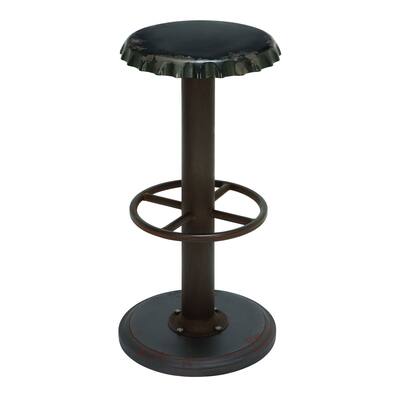Unique Black Bar Stool with Soda Cap Seat