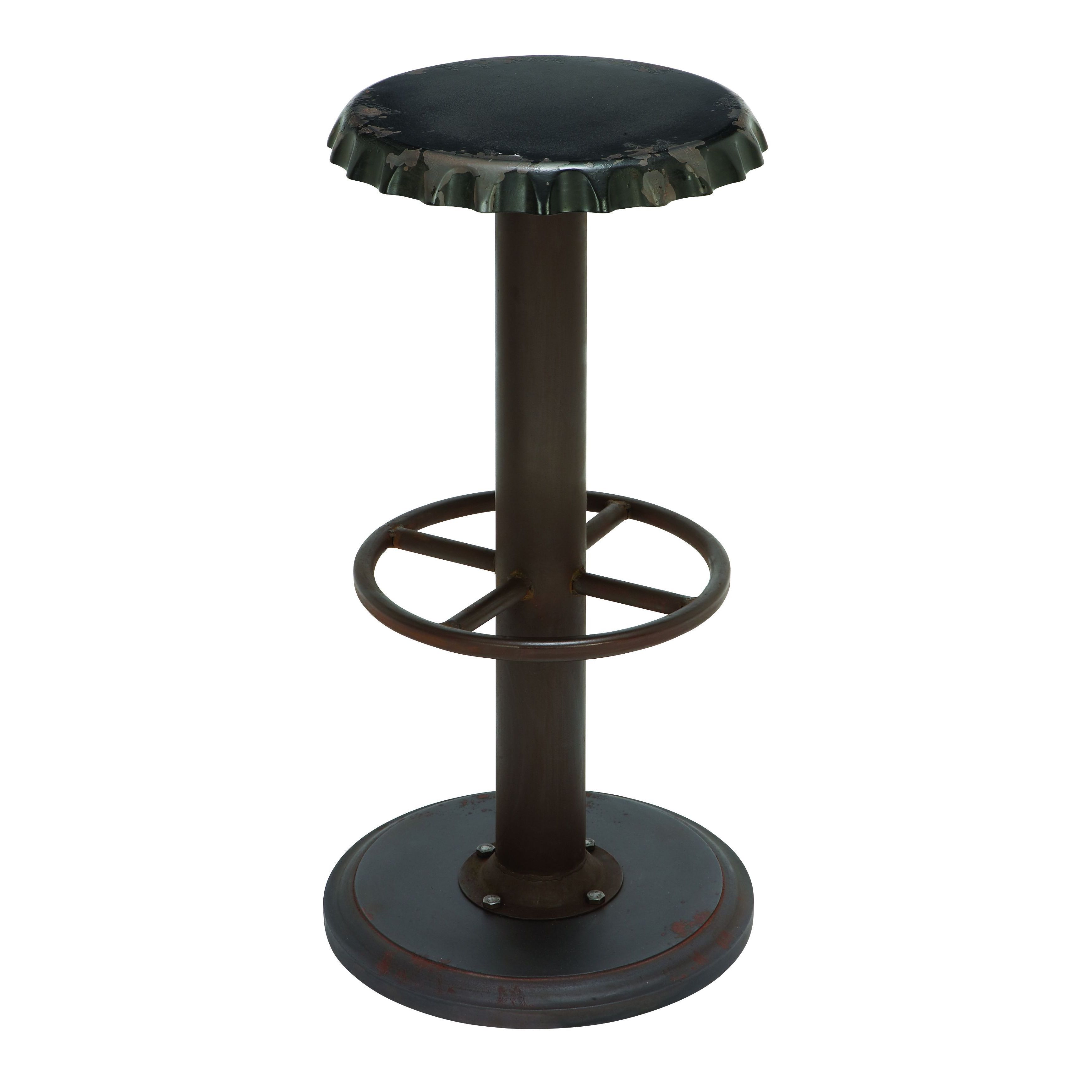 Unique Black Bar Stool With Soda Cap Seat