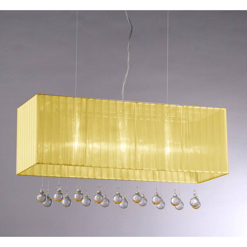 Orange Cell Crystal Chandelier