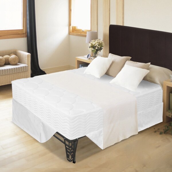 Priage by Zinus 8 inch Tight Top iCoil Spring Mattress and Steel Foundation Set