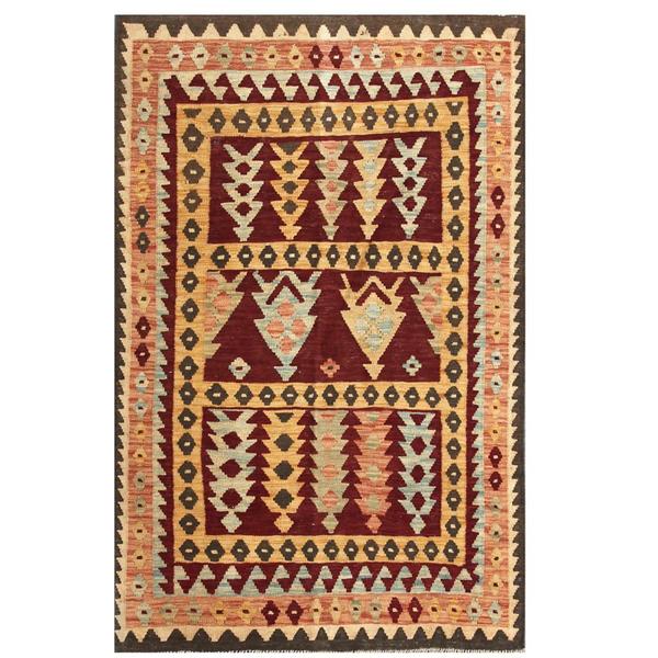 Handmade Wool Kilim (Afghanistan) - 3'10 x 5'10