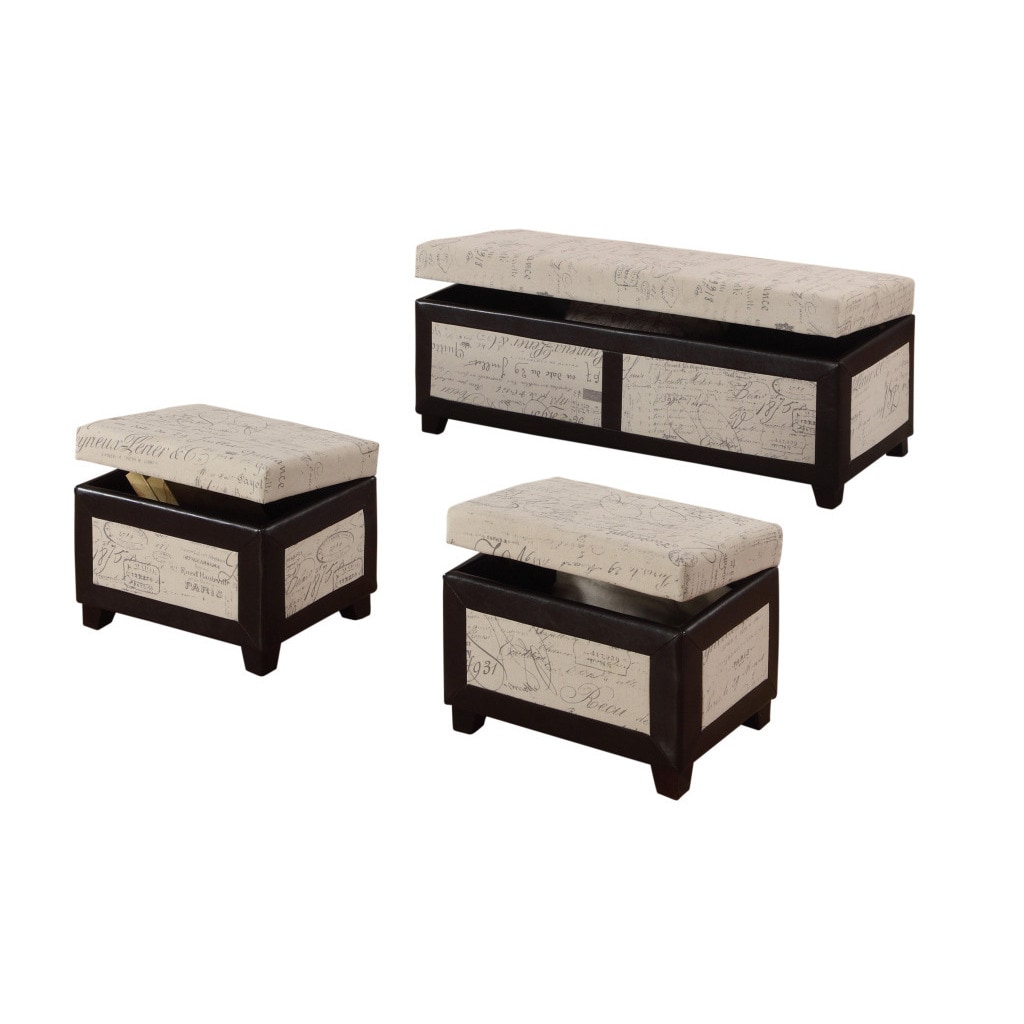 Elmira 3 piece Ottoman Set