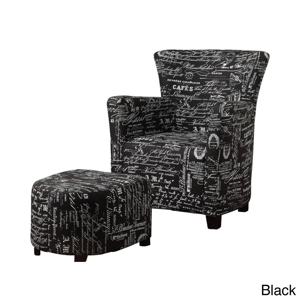 Alicia club Chair With Ottoman