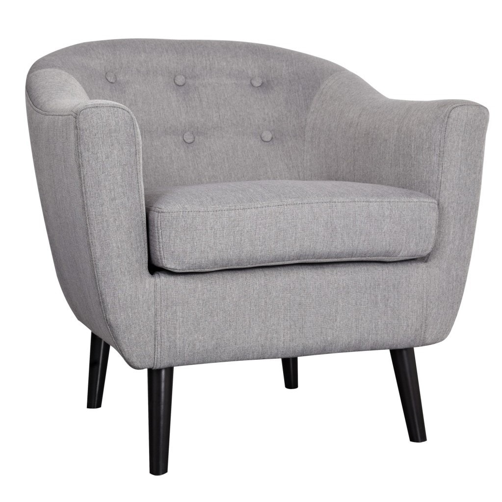 Nora Mid Century Fabric Accent Chair
