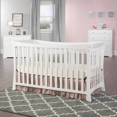Child Craft Parisian 3-in-1 Stationary Crib in Matte White