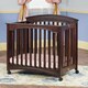 preview thumbnail 1 of 0, Child Craft Stanford Mini Folding Crib and Mattress in Cherry