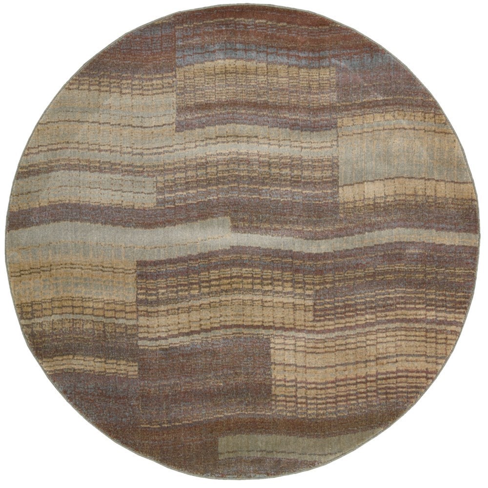 Nourison Somerset Aqua Rug (56 Round)