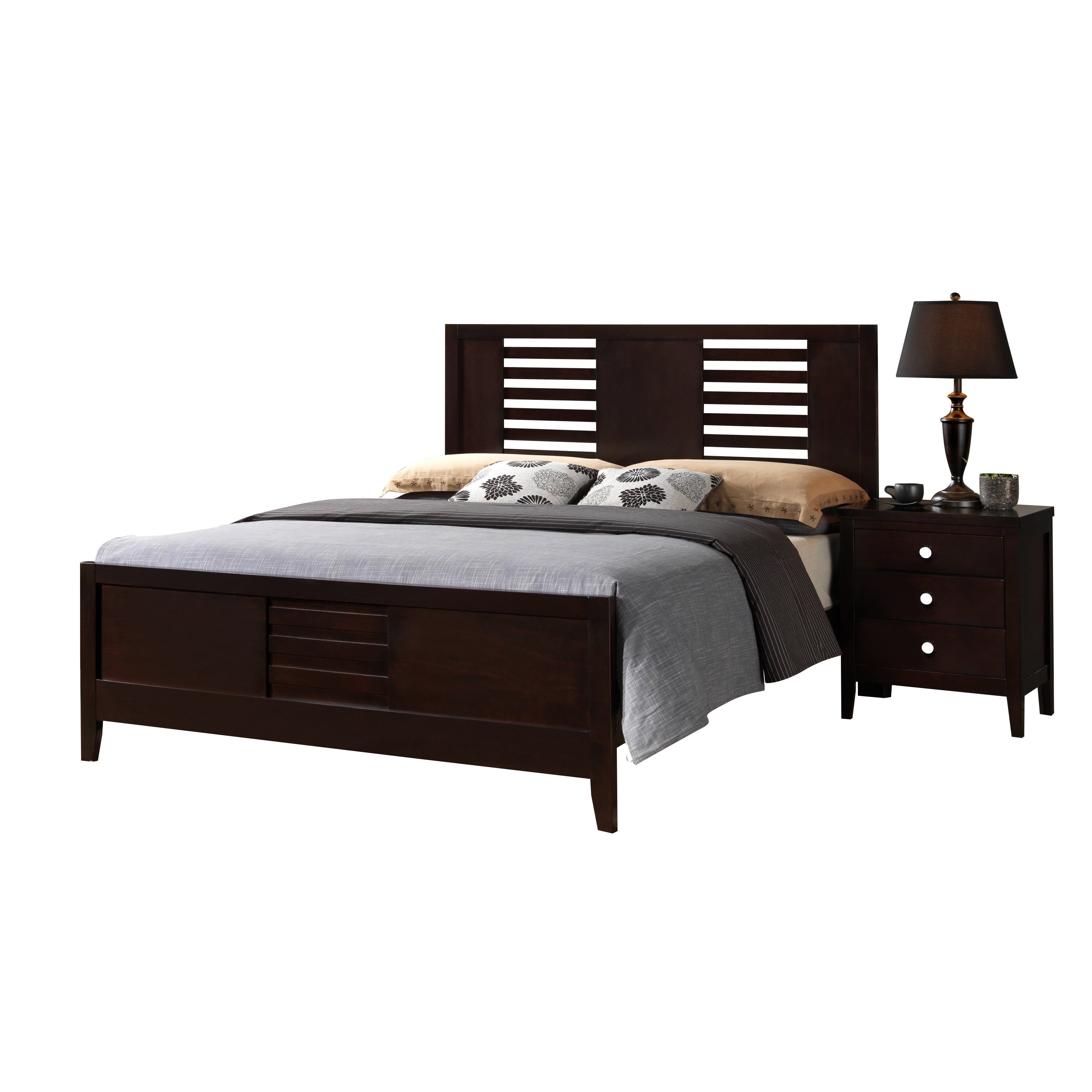 Global Furniture Usa Lily Antique Black King Bed Black Size King