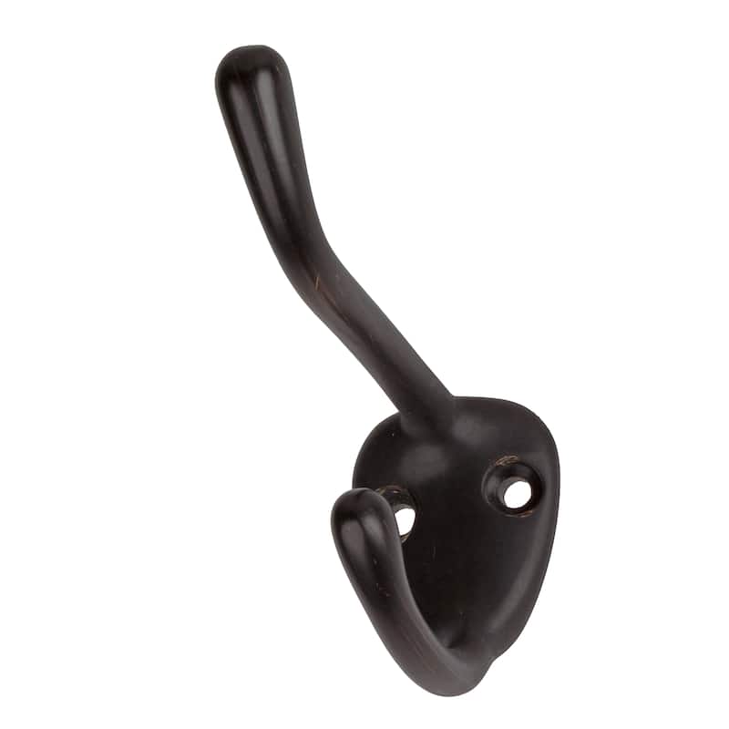 GlideRite Oil Rubbed Bronze Double Robe and Coat Hooks (Pack of 10)
