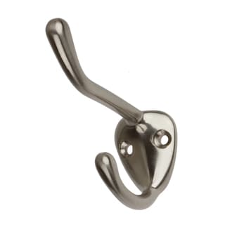 GlideRite Satin Nickel Double Robe and Coat Hooks (Pack of 10) - Bed ...