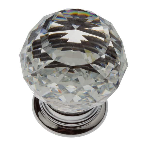 Shop Gliderite 1 19 Inch Clear K9 Crystal Cabinet Knobs Pack Of