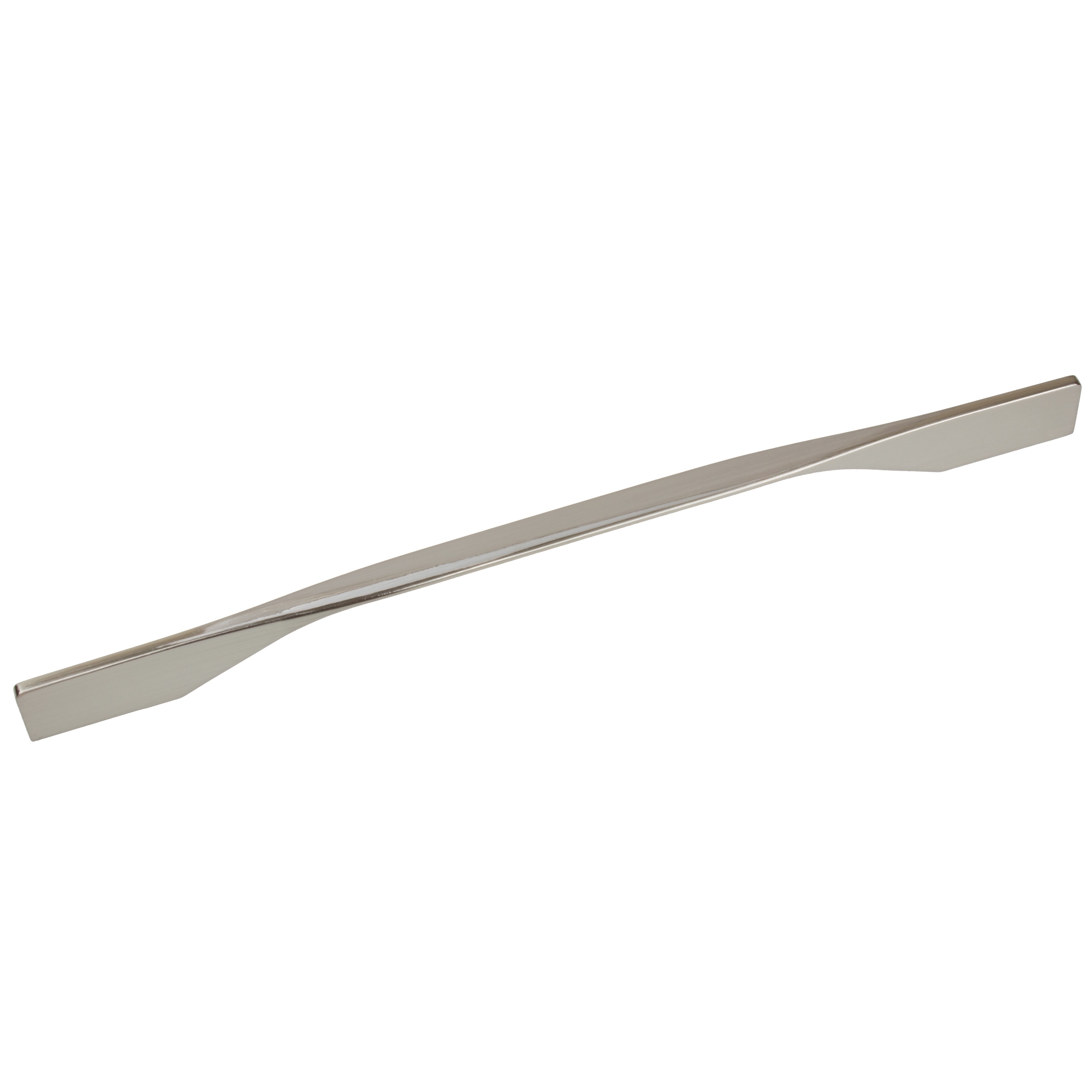 Gliderite 12 inch Cc Satin Nickel Contemporary Slim Italian Cabinet Pull (set Of 10)