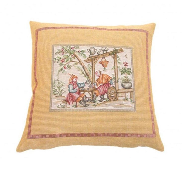 Corona Decor French Woven Country Design Decorative Throw Pillow