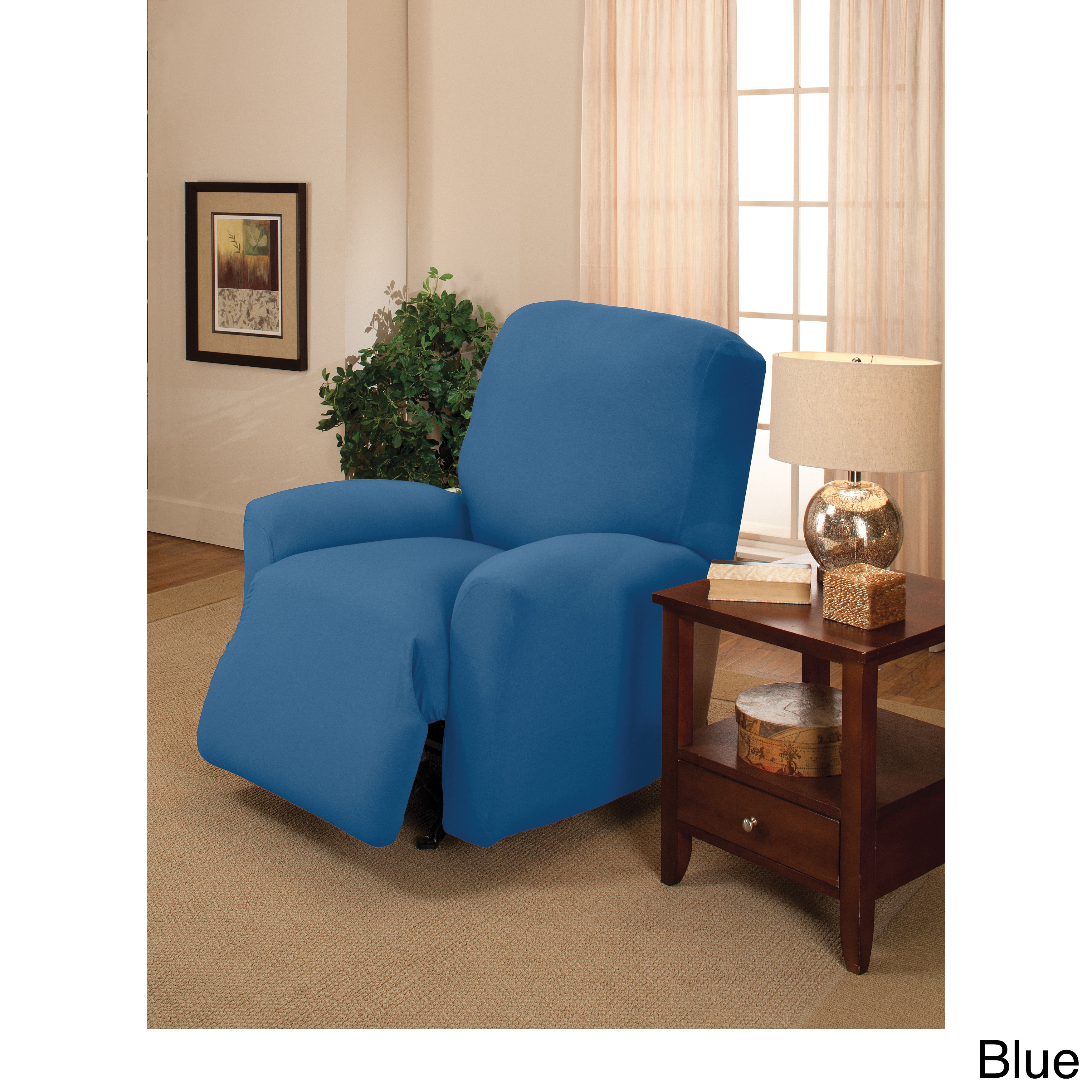 Large Stretch Jersey Recliner Slipcover