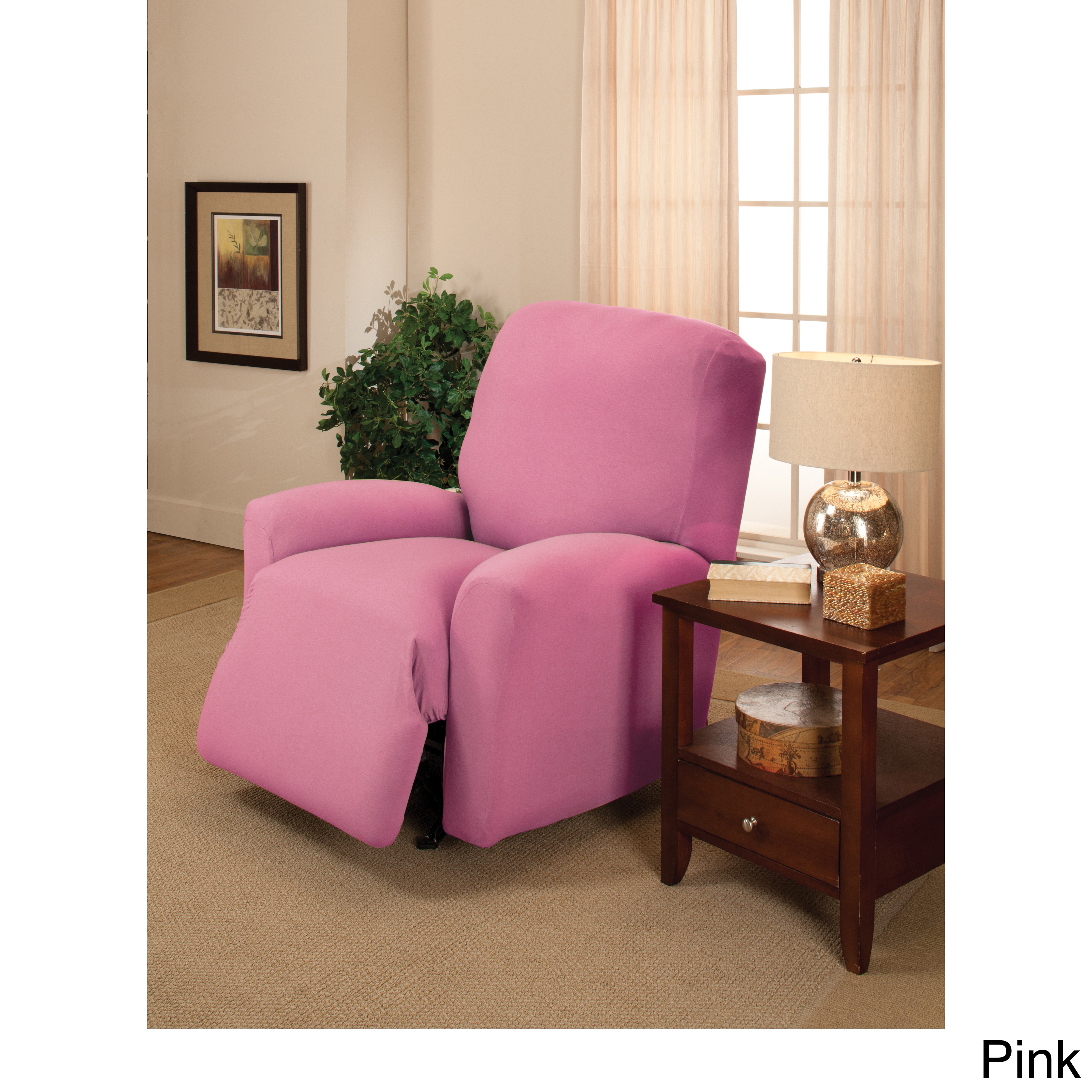 Large Stretch Jersey Recliner Slipcover