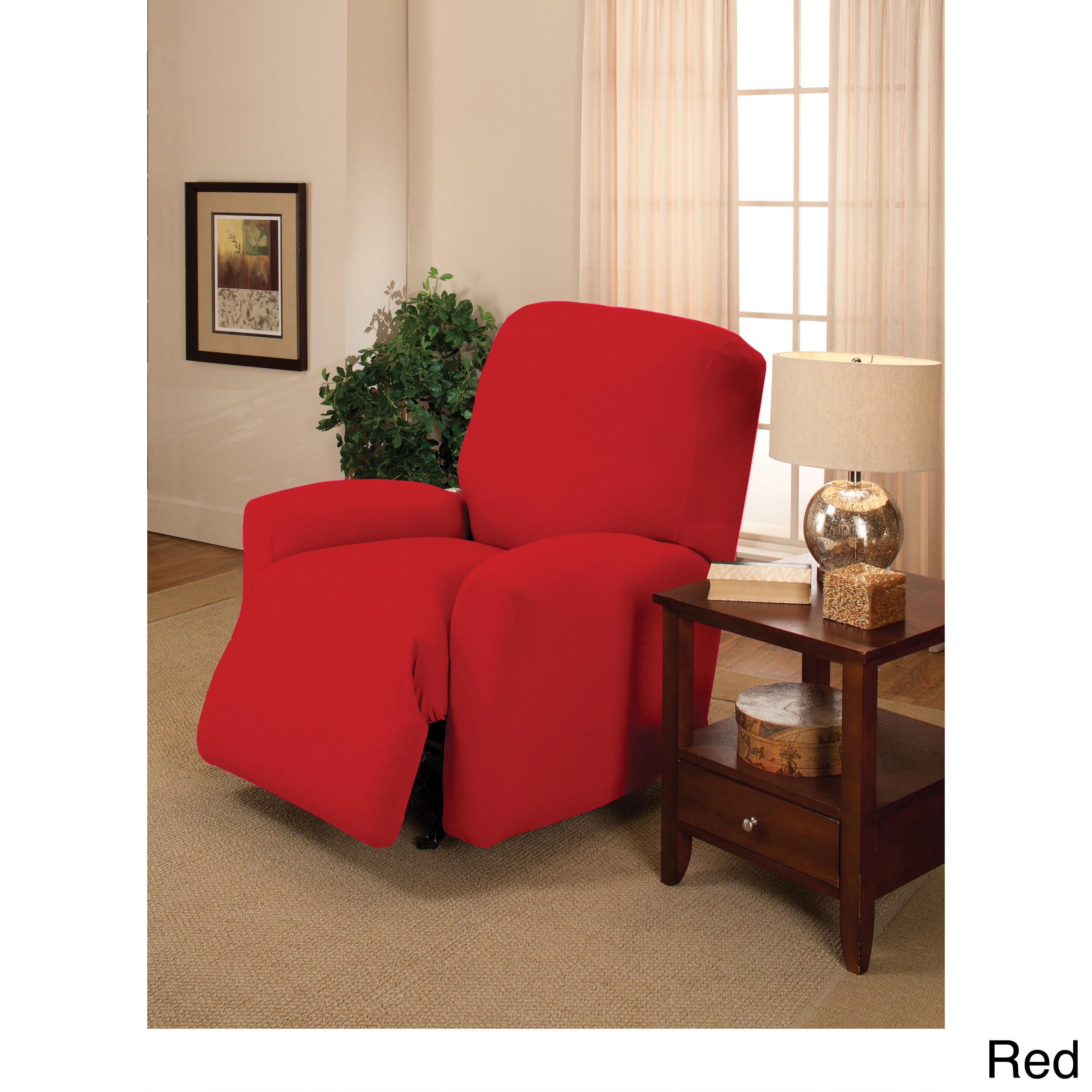 Large Stretch Jersey Recliner Slipcover