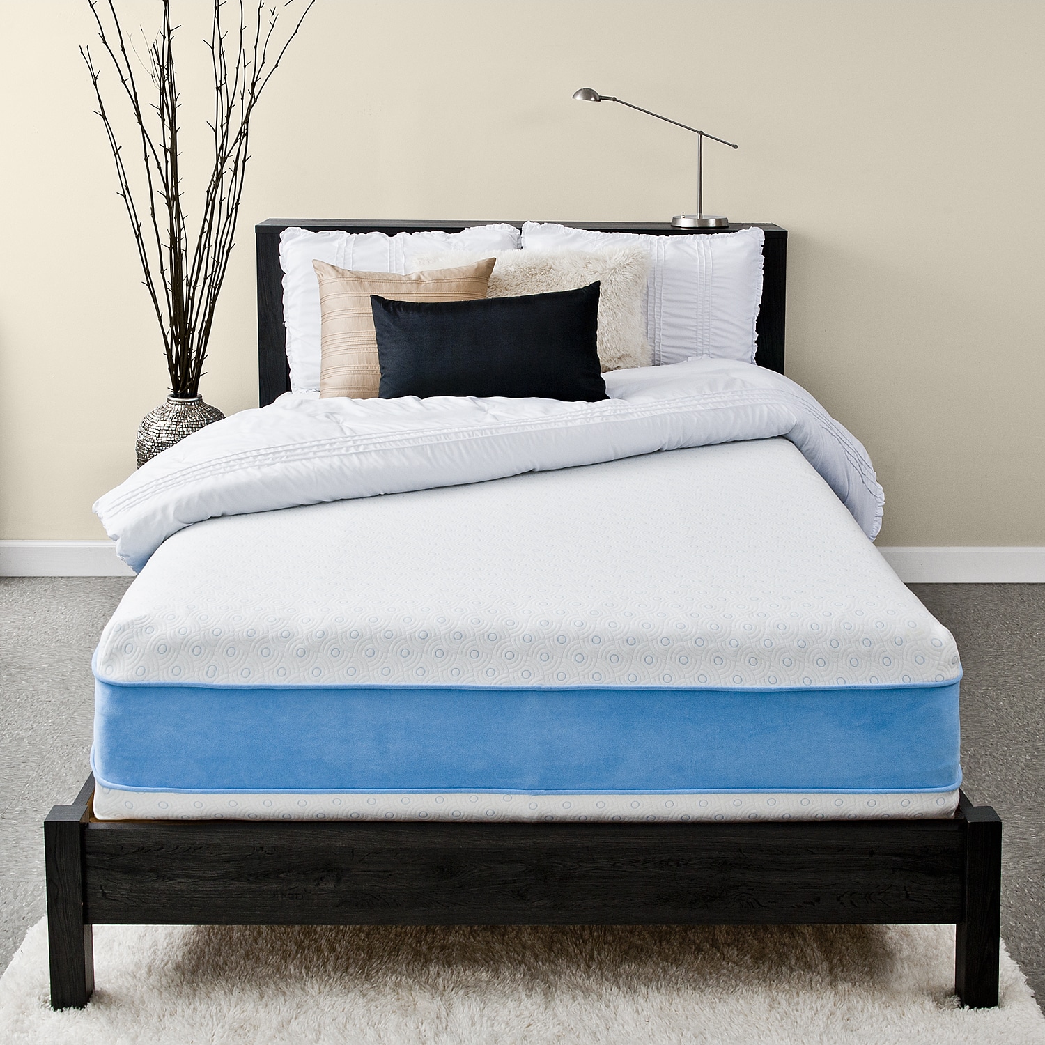 Priage 13 inch Queen size Gel Memory Foam Mattress