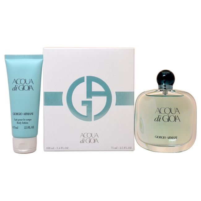 Shop Giorgio Armani Acqua Di Gioia Women S 2 Piece Gift Set Overstock