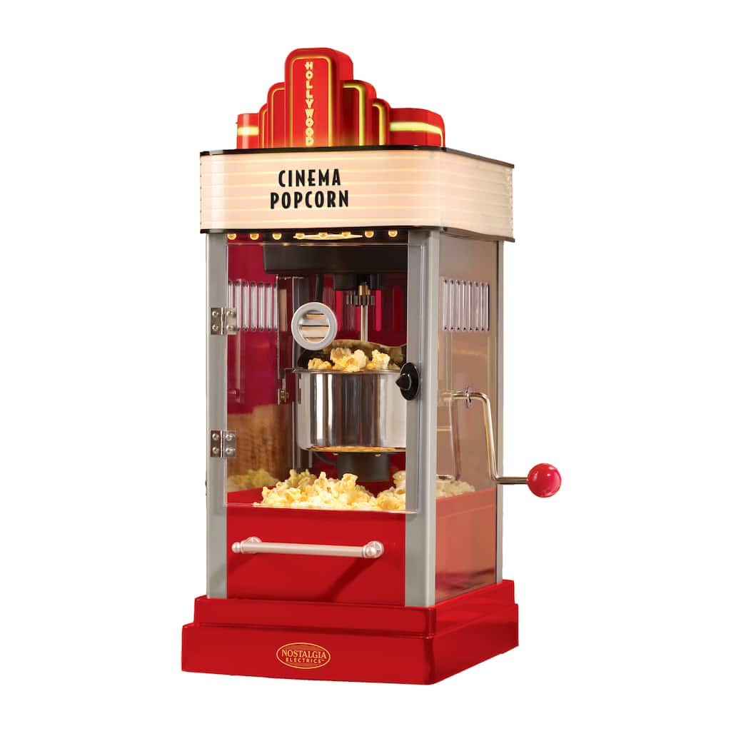 Nostalgia Hollywood Kettle Popcorn Maker