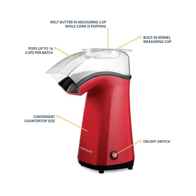 Nostalgia 16-Cup Air-Pop Popcorn Maker