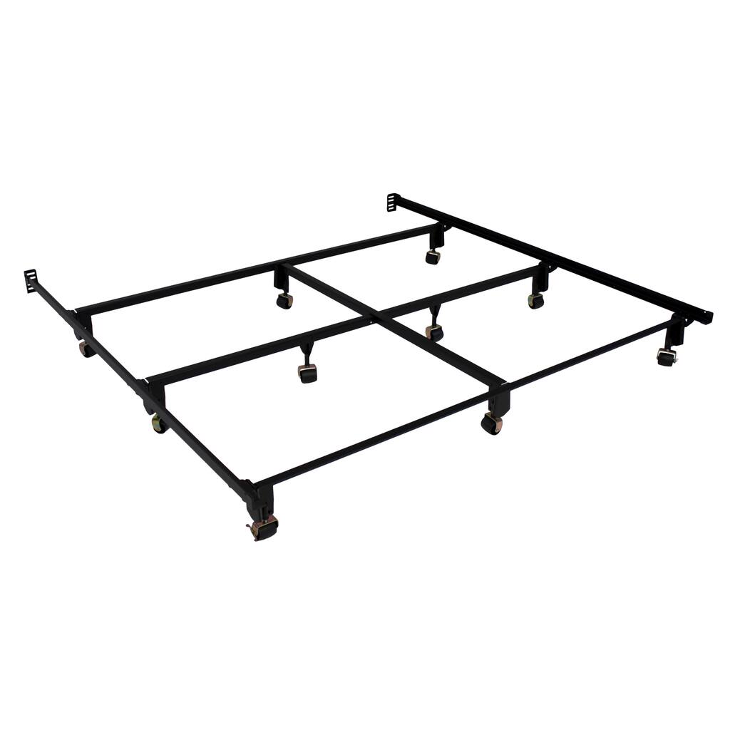 MetalCrest Lifetime Bed Frame Cal King with Wheels