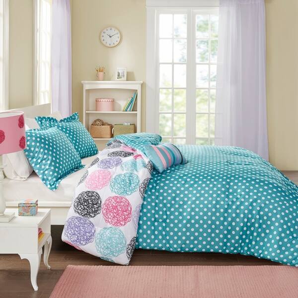 Shop Mi Zone Audrina Purple Reversible Comforter Set On Sale
