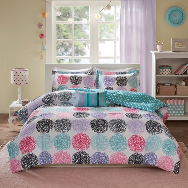Mi Zone Audrina Purple Reversible Comforter Set. Opens flyout.