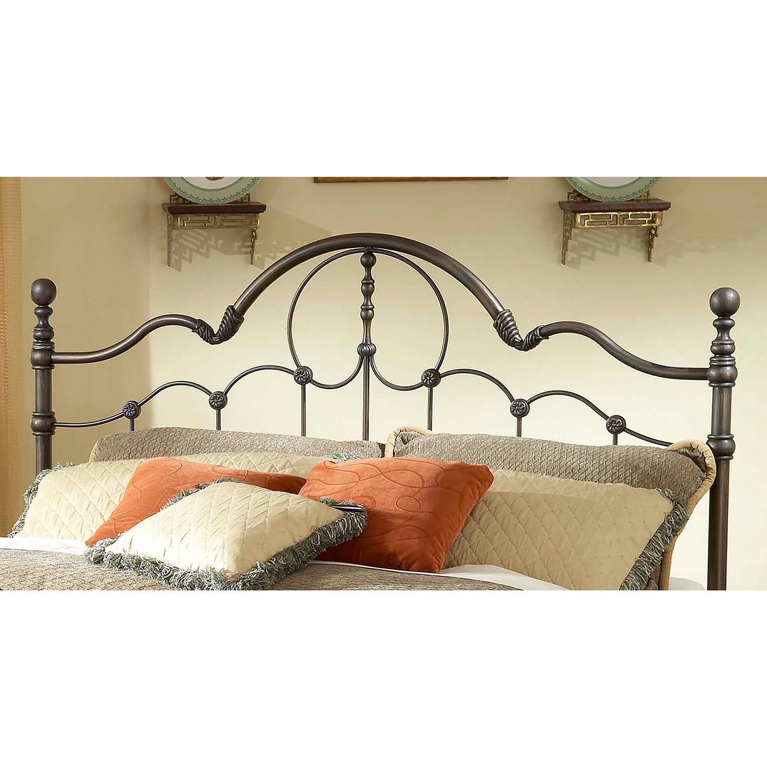 Hillsdale Venetian Headboard Brown Size Queen