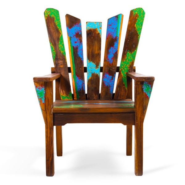 Dock Holiday Reclaimed Wood Chair Free Shipping Today Dock Holiday Reclaimed Wood Chair