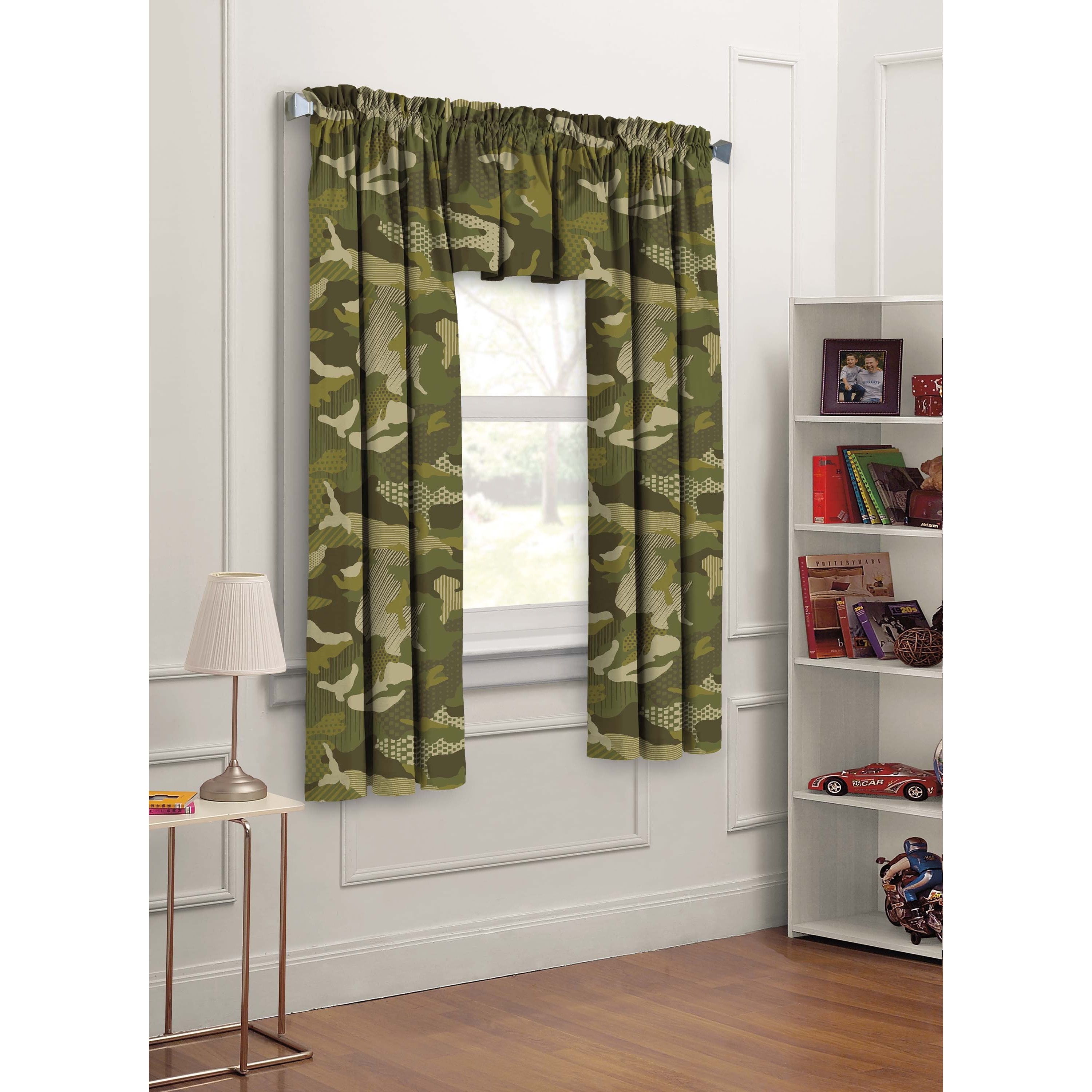 Geo Camo Curtain Panel Pair