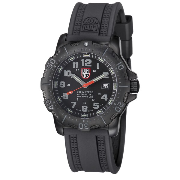 Luminox Men's 4221 Navy Seal Black Dial Stainless Steel Watch