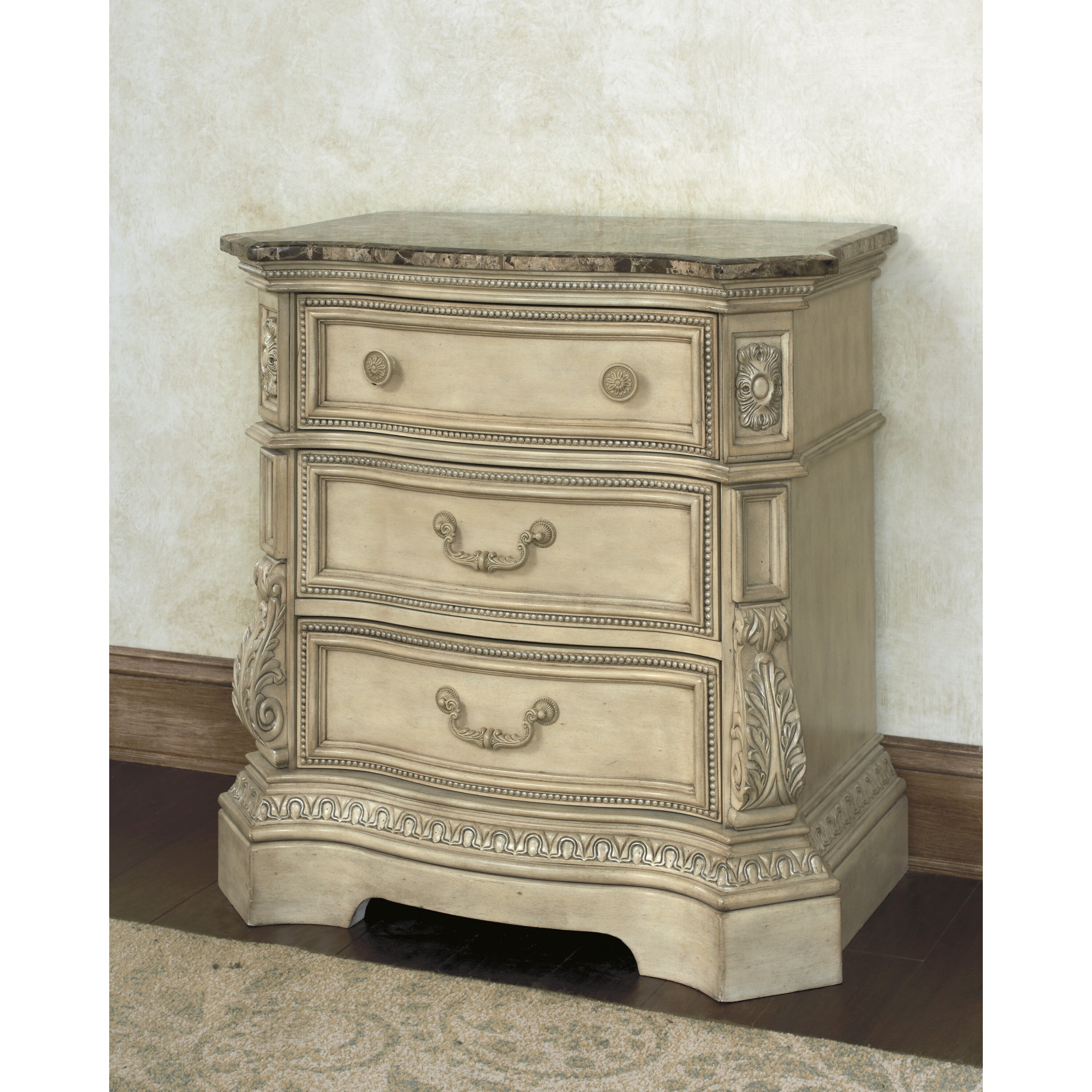 Signature Designs by Ashley Ortanique Opulent 3-drawer Nightstand