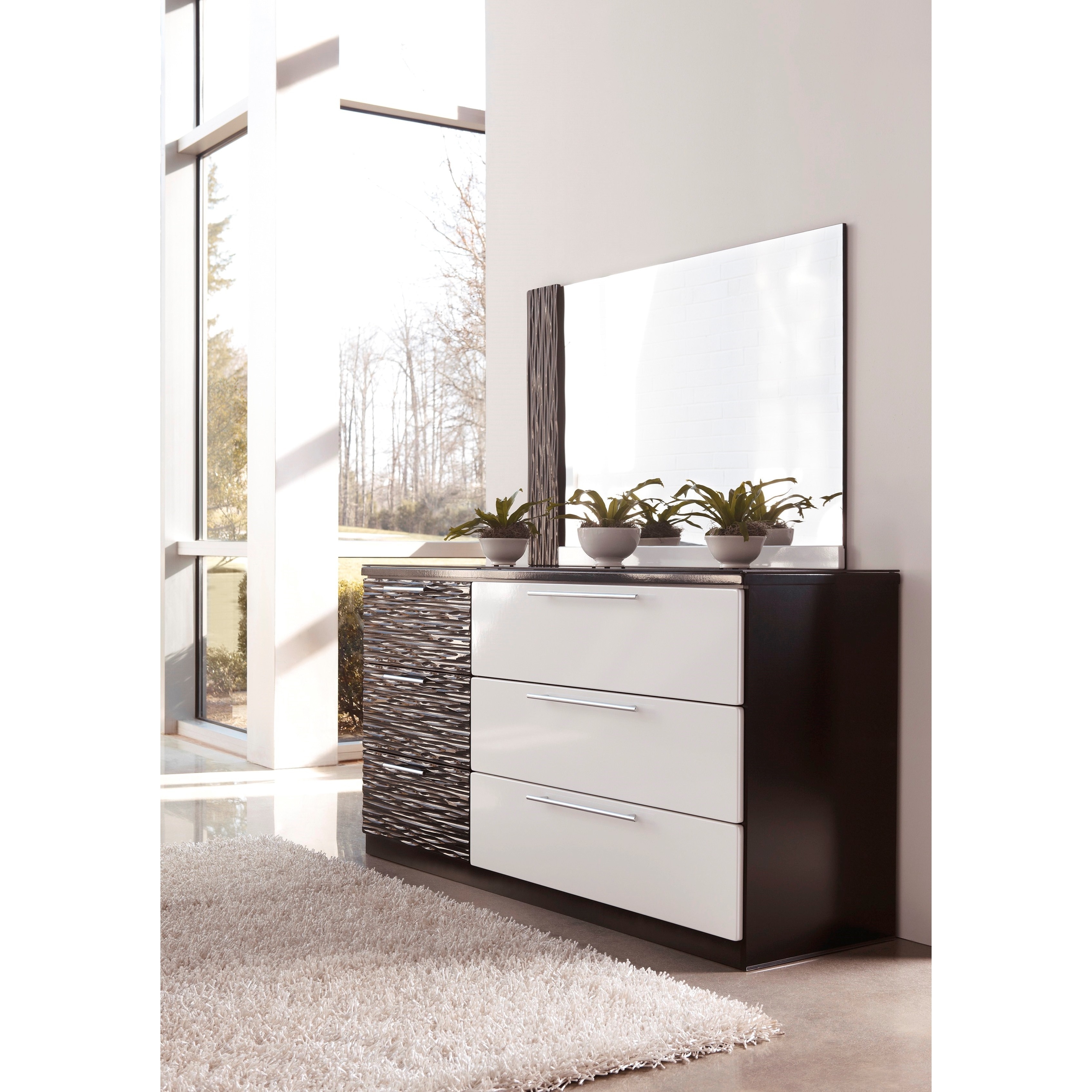 Signature Designs By Ashley Piroska Black/ White Dresser