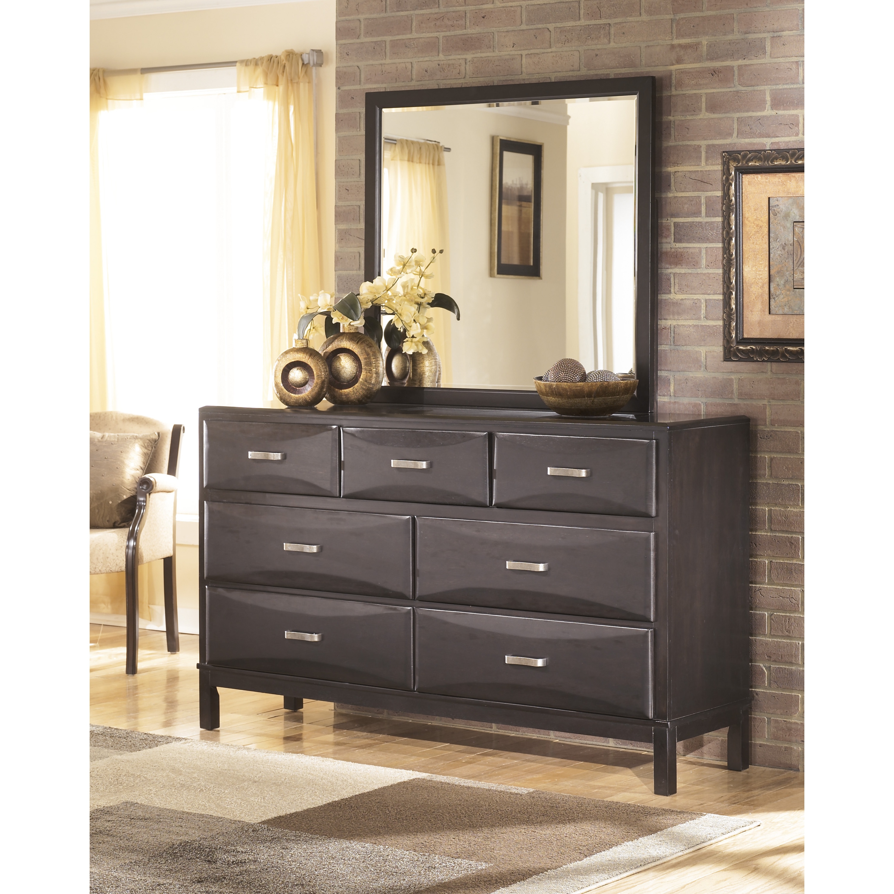 Signature Design By Ashley Signature Designs By Ashley Kira 7 drawer Dresser Black Size 7 drawer