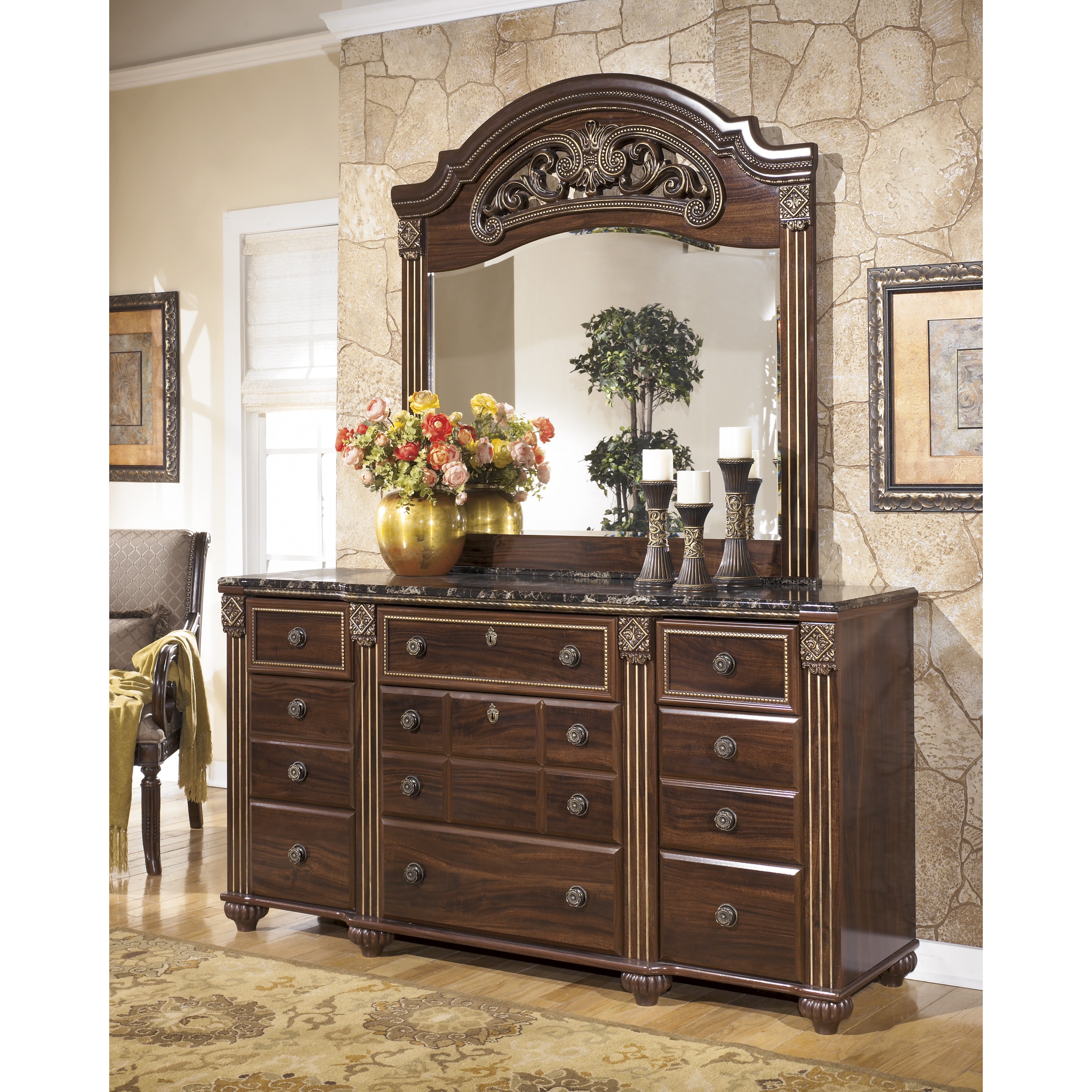 Signature Design By Ashley Signature Designs By Ashley Gabriela 9 drawer Dresser Brown Size 9 drawer