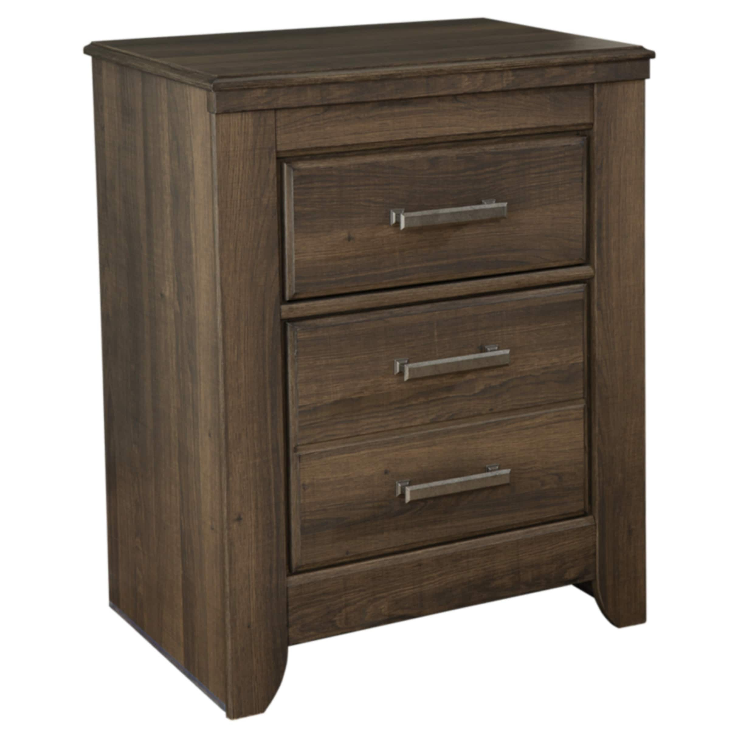 Signature Design By Ashley Signature Designs By Ashley Juararo Dark Brown 2 drawer Nightstand Brown Size 2 drawer