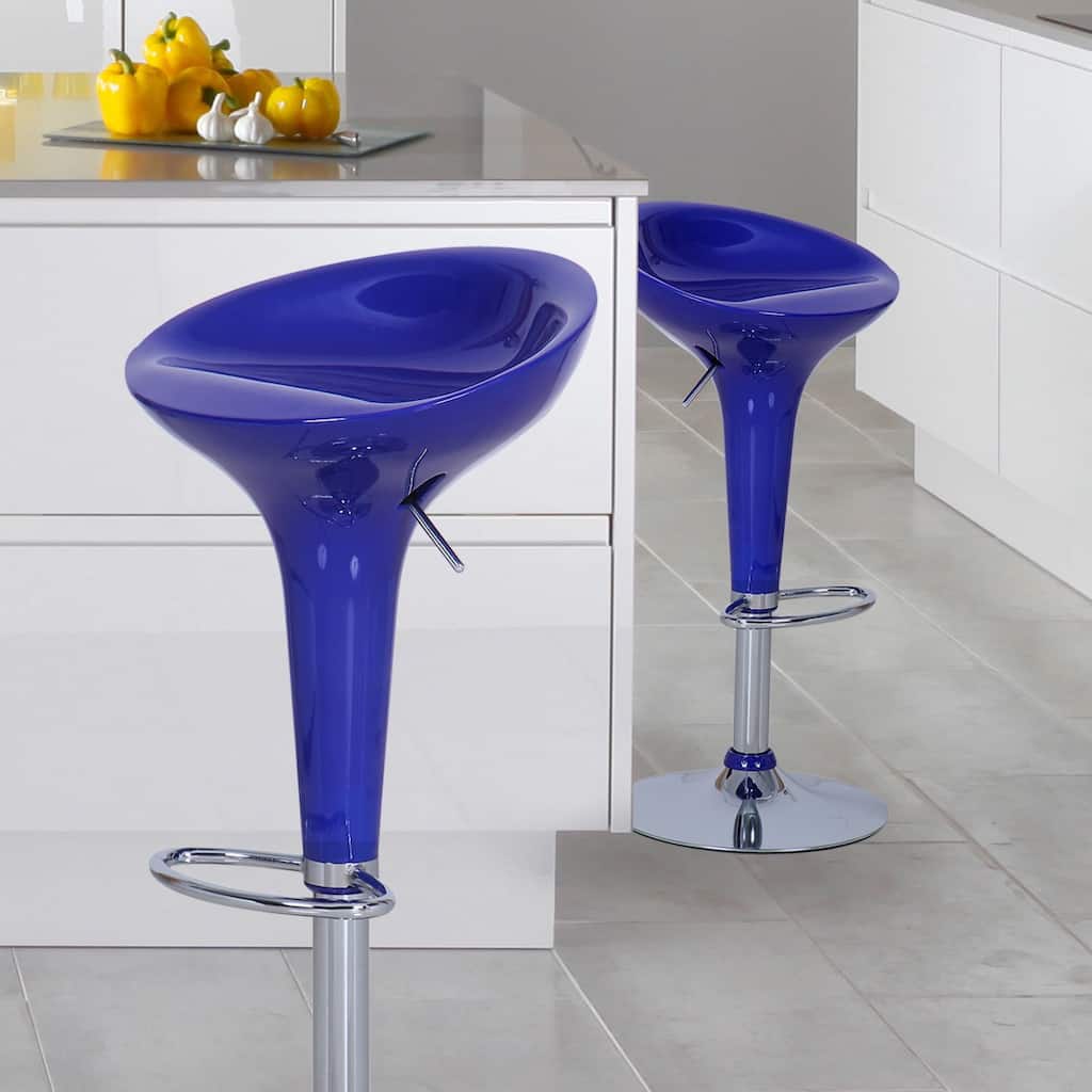 Adeco Form Fitted Adjustable Barstools (Set of 2)