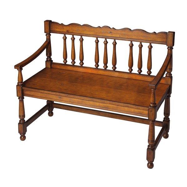 Cherry Balustrade Bench   16344200 The Best