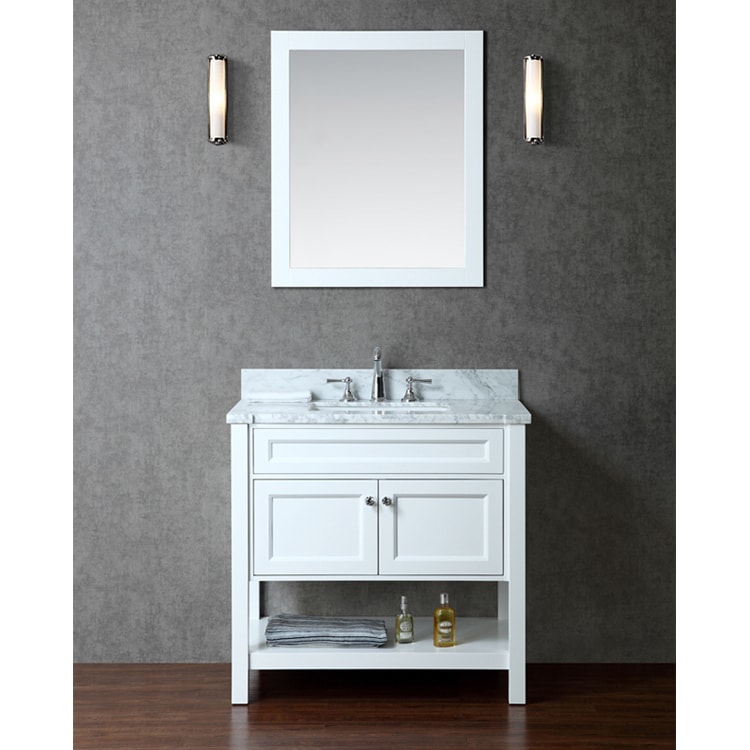 Ariel Mayfield 36 Single sink Bathroom Vanity Set White Size Single Vanities