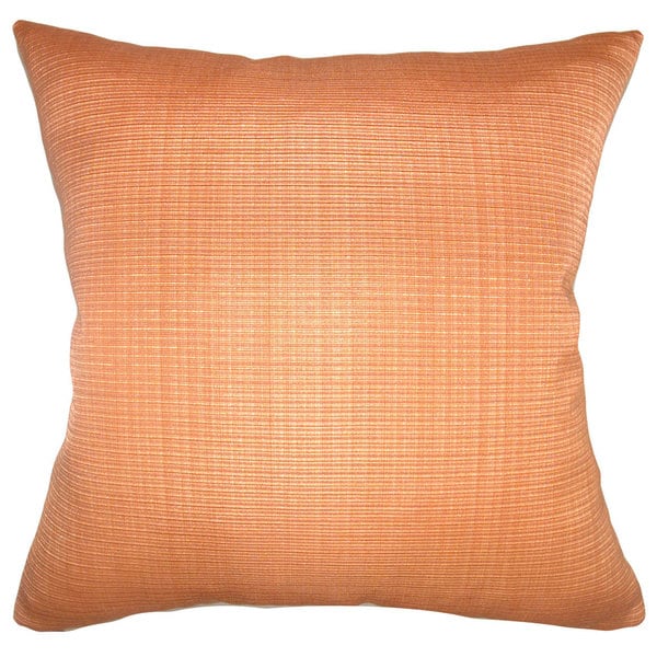 Gumamela Plain Down Fill Throw Pillow Papaya