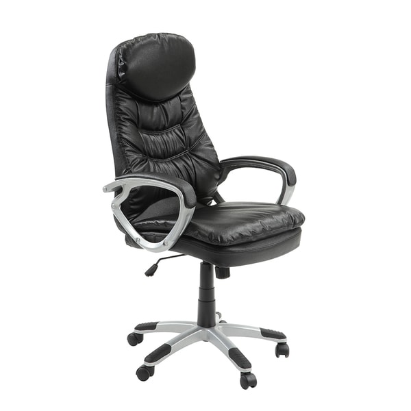 InnovEx Imperium Executive Black Bonded Leather Office Chair